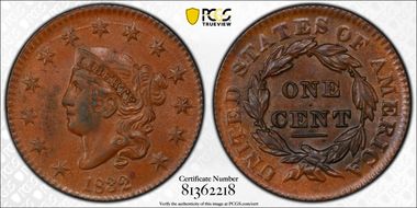 1832 1C N-2 MS63BN