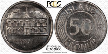 1971 50 Kr KM-19 SP64