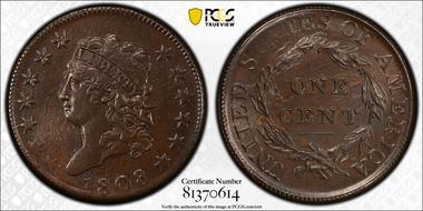 1808 1C S-277 AU58BN