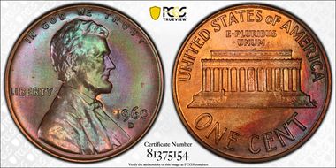 1960-D 1C Large Date MS65BN