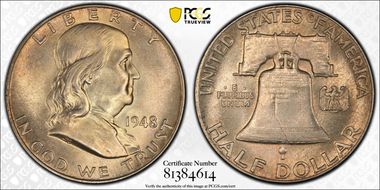 1948 50C MS65+ FBL
