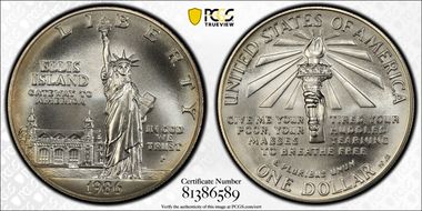 1986-P $1 Statue of Liberty MS69