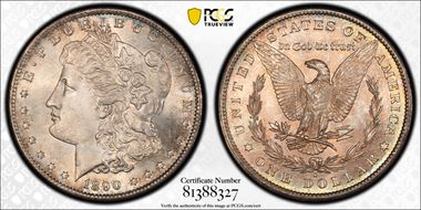 1890-S $1 MS66