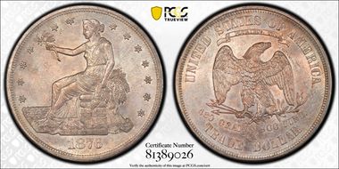 1876-CC T$1 Type-I/I MS62