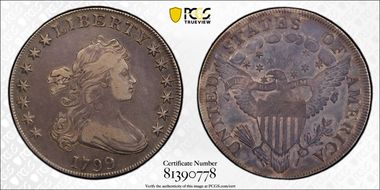 1799 $1 BB-165 VF30