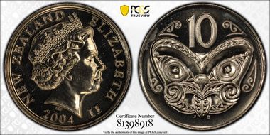 2004 10C Mule with $1 Obv MS66