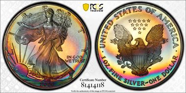 2000-P $1 Silver Eagle PR68DCAM