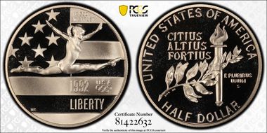 1992-S 50C Olympic PR69DCAM