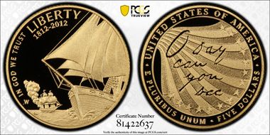 2012-W $5 Star-Spangled Banner PR69DCAM