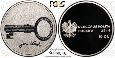 2014 MW 10 Zl Birth of Jan Karski PR70DCAM