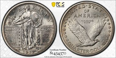 1917 25C Type 1 MS62FH