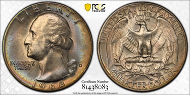 1968-D 25C MS65