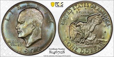 1972 $1 Type 3 MS65