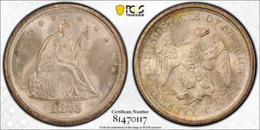 1875-S/S 20C MPD, FS-302 MS65+