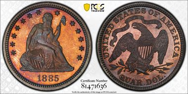 1885 25C PR67