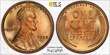 1928 1C MS67+ RD