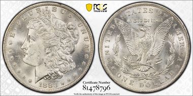 1883-O $1 MS65