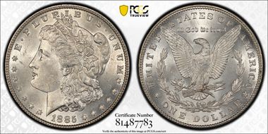 1885 $1 MS64
