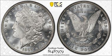 1887 $1 MS66+