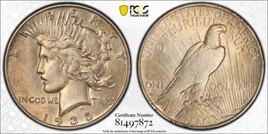 1935-S $1 XF45