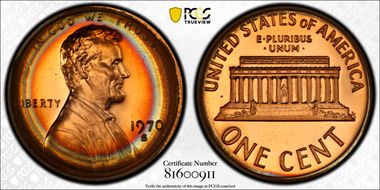 1970-S 1C Large Date PR67CAM