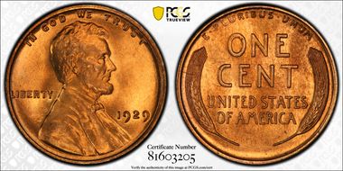 1929 1C MS67+ RD