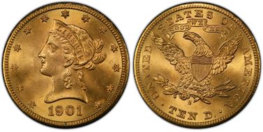 1901-S $10 MS65