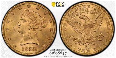 1888-S $10 MS64