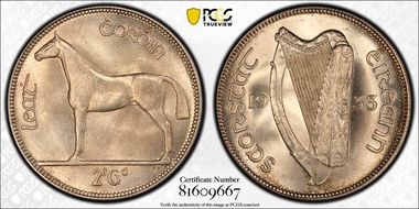 1933 1/2 Cr MS66