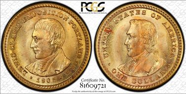 1905 G$1 Lewis and Clark MS67+