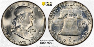 1961-D 50C MS66FBL