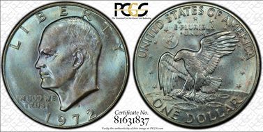1972-D $1 MS65