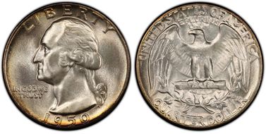 1950 25C DDR, FS-801 MS67+