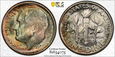1952-S 10C MS67+ FB