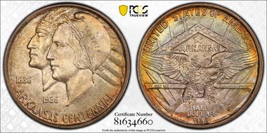 1938-D 50C Arkansas MS67+