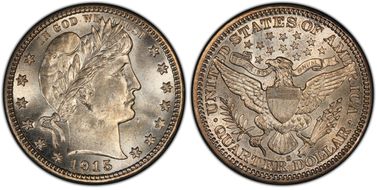 1915-S 25C MS67