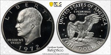 1972-S $1 Silver PR69DCAM