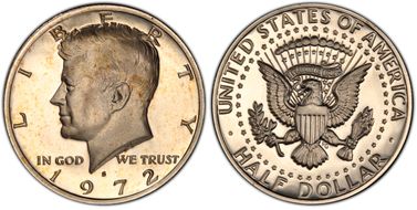 1972-S 50C PR68DCAM