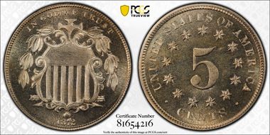 1872 5C PR66+