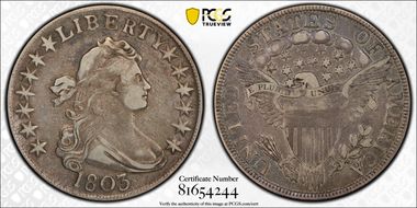 1803 50C Large 3 VF30