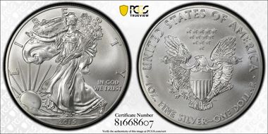 2015 $1 Silver Eagle MS66