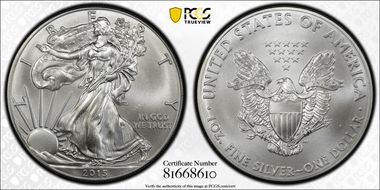 2015 $1 Silver Eagle MS66