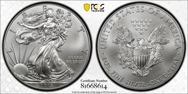 2015 $1 Silver Eagle MS69