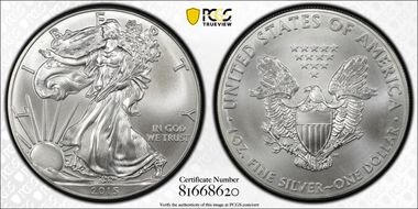 2015 $1 Silver Eagle MS66