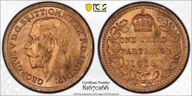 1913 1/3 Far S-4062 MS66RD