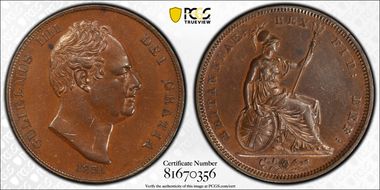 1831 1D S-3846 .W.W incuse AU55BN