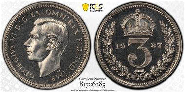 1937 3D S-4088 Crowned 3 PR67