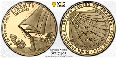2012-W $5 Star-Spangled Banner PR69DCAM