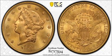 1894-S $20 MS65+