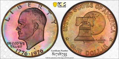 1976-S $1 Silver PR68